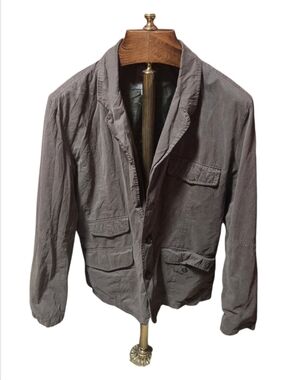 Spiewak Mens Brown Safari Multi Pocket Jacket Size Large Missing Button